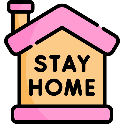 Stay home healthcare and medical stay at home house icon Stay home healthcare and medical stay at home house icon