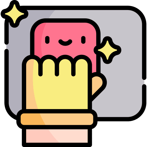 Cleaning miscellaneous product surface icon Cleaning miscellaneous product surface icon