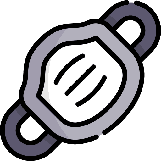 Mouth mask air protection healthcare and medical icon Mouth mask air protection healthcare and medical icon