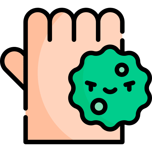 Virus transmission bacteria virus transmission hand icon Virus transmission bacteria virus transmission hand icon