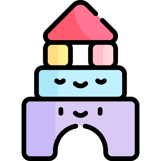 Blocks childhood blocks kid and baby icon