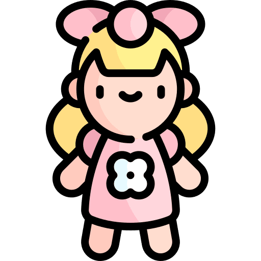 Doll female childhood toy icon