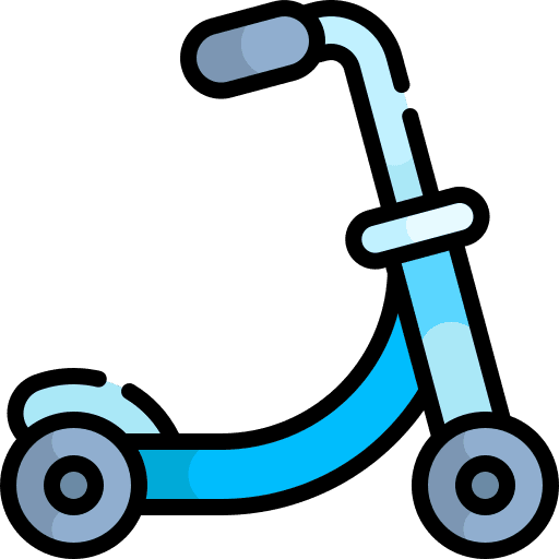 Kick scooter toy children child icon