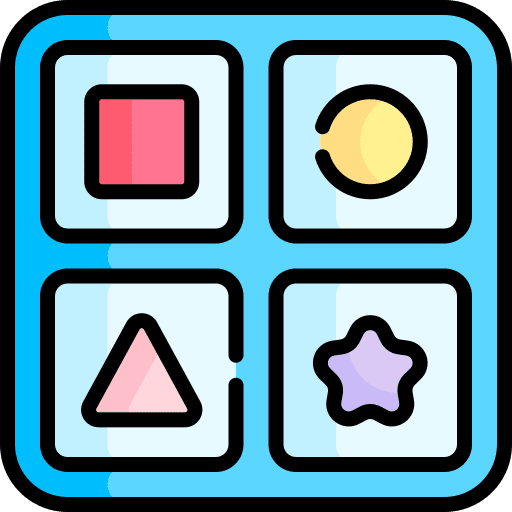 Shape toy play shape toy childhood icon