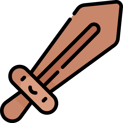 Sword child wooden sword icon