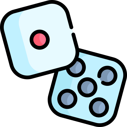 Dice gambling gaming casino icon