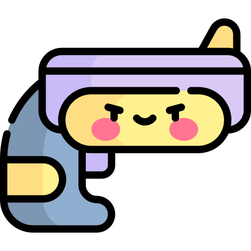 Gun childhood play kid and baby icon