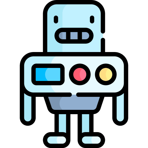 Robot childhood robot child icon