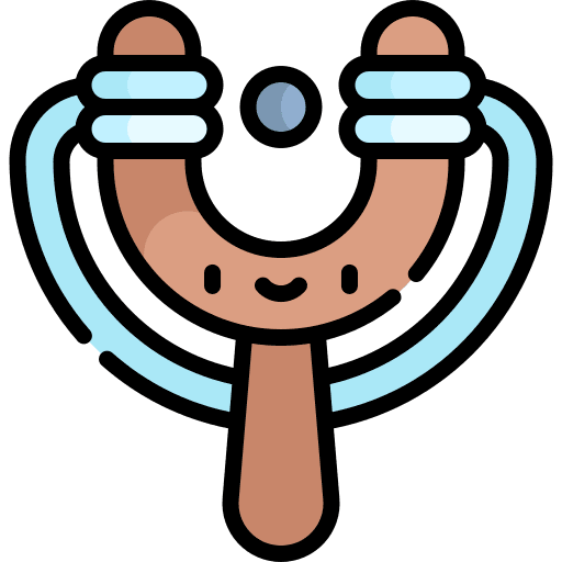 Slingshot child children childhood icon