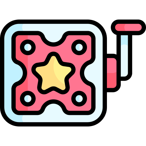 Surprise box kid and baby toy jack in the box icon