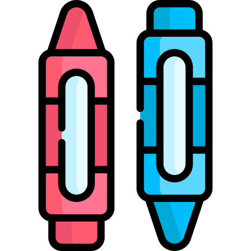 Crayon crayon school material draw icon