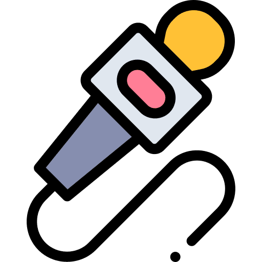 News microphone electronics reporter icon