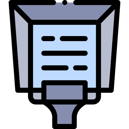 Teleprompter scrolling screen electronics icon Teleprompter scrolling screen electronics icon