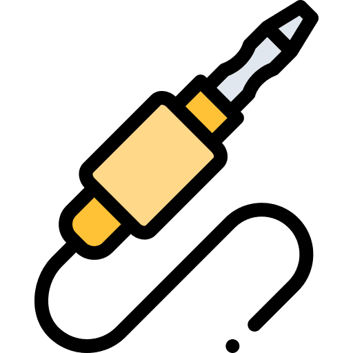 Jack cable electronics sound cable audio jack icon Jack cable electronics sound cable audio jack icon