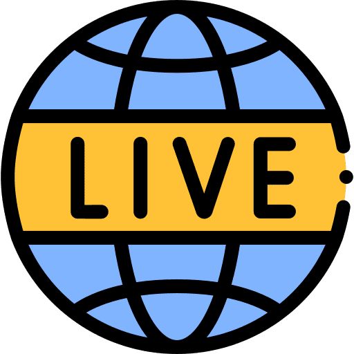 Live news international live globe grid icon Live news international live globe grid icon