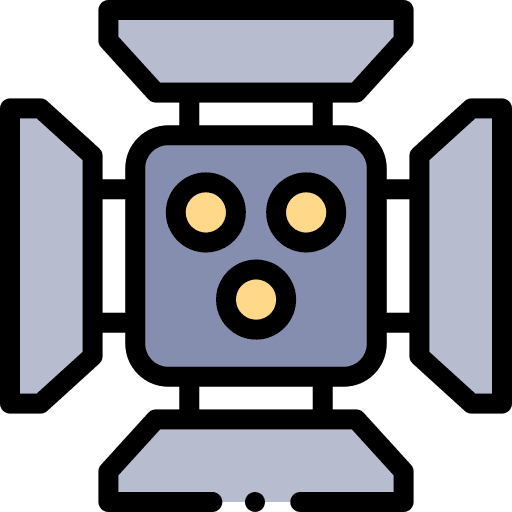 Spotlight stage light lighting icon Spotlight stage light lighting icon