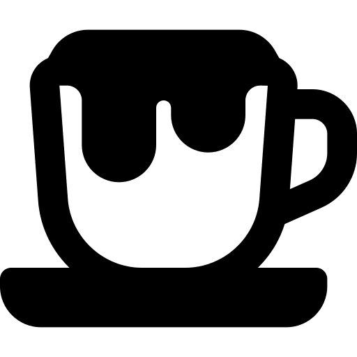 Coffee latte food and restaurant coffee shop cafe icon