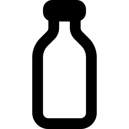 Milk bottle drink breakfast food icon