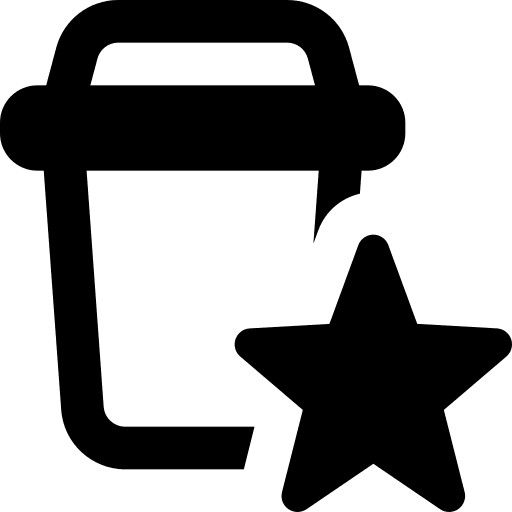 Favorite coffee cup mug favorite icon