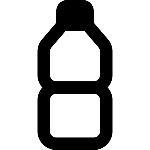 Water bottle beverage drink plastic bottle icon