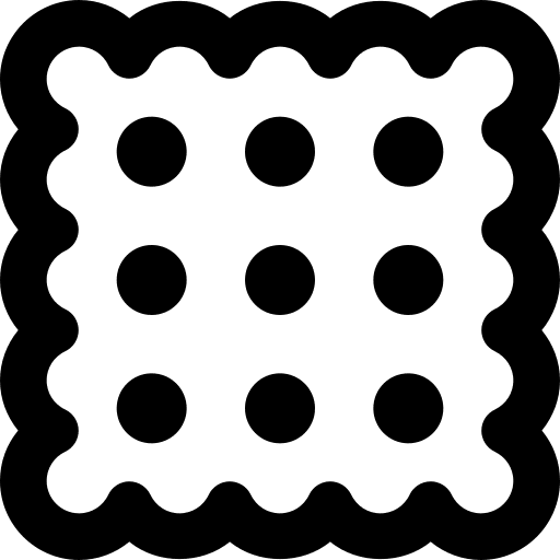 Biscuit chocolate sweet cookie icon