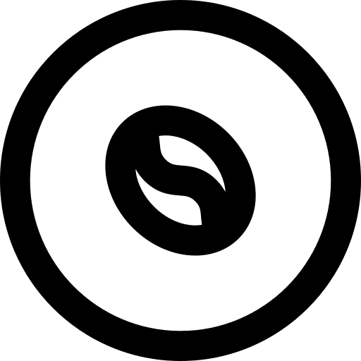 Coffee beans drinks sticker food icon