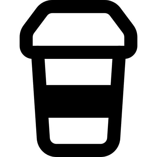 Coffee breaks cafe food take away icon