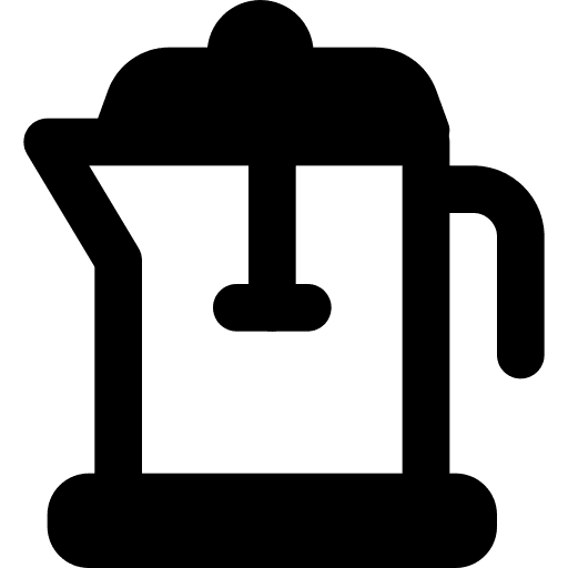 French press food kitchenware hot drink icon