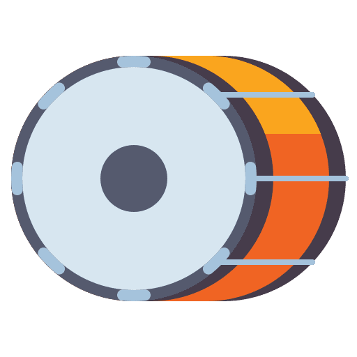 Bass drum musical instrument bass percussion instrument icon