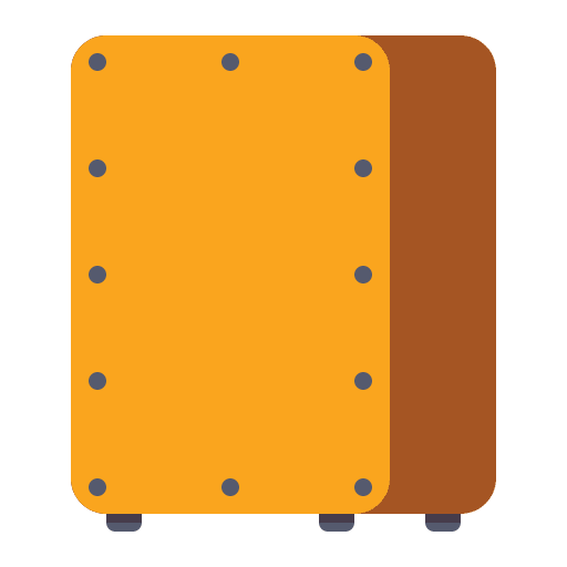 Cajon music flamenco percussion instrument icon