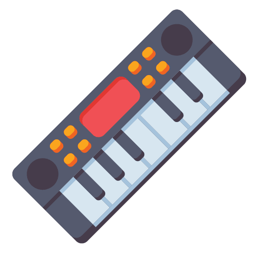 Organ synthesizer music organ icon