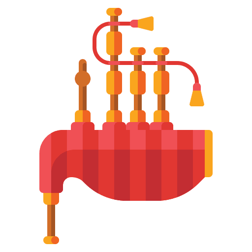 Bagpipes orchestra musical instrument folk icon
