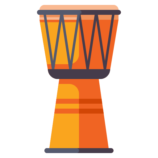 Djembe drummer musical instrument music and multimedia icon