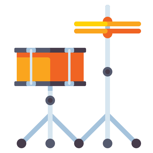 Snare drums music and multimedia snare drums cymbal icon