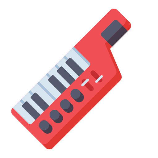 Synthesizer piano keytar synthesizer icon