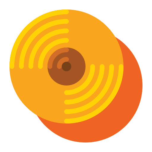 Cymbal orchestra music and multimedia drum icon