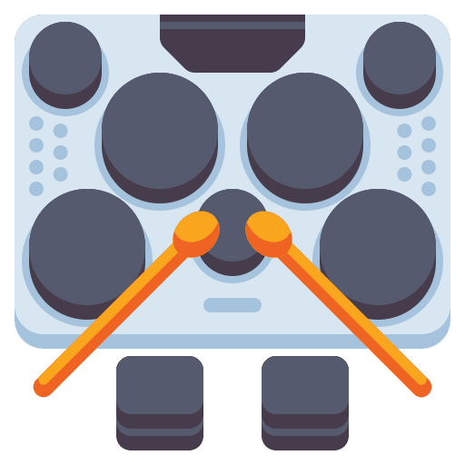 Electric drum electric drum set music icon
