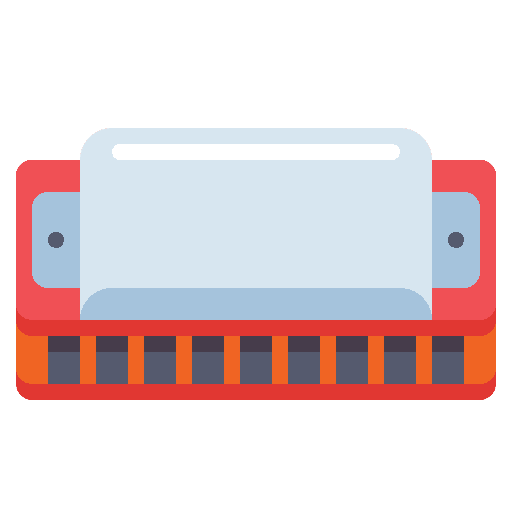 Harmonica harmonica country wind instrument icon