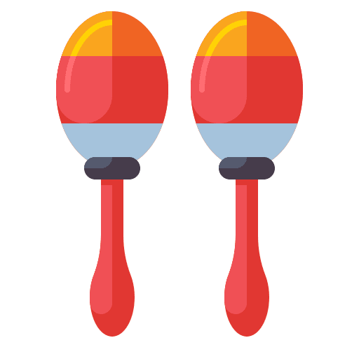 Maracas music and multimedia tropical maracas icon
