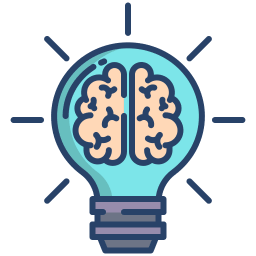 Innovation creativity creative education icon