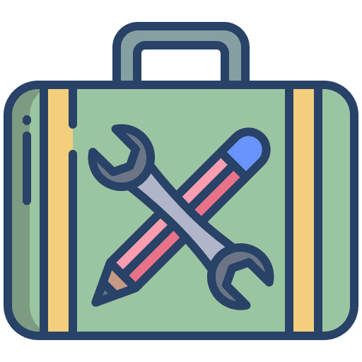 Kit wrench improvement repair kit icon