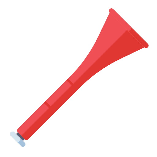 Vuvuzela music and multimedia musical instrument music icon