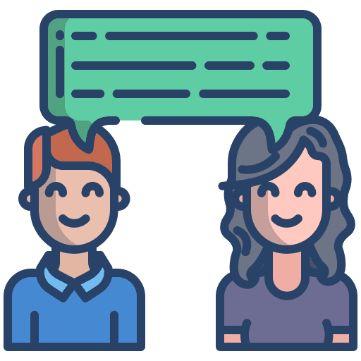 Feedback influencer woman review icon