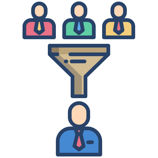 Filter recruitment filter professions and jobs icon