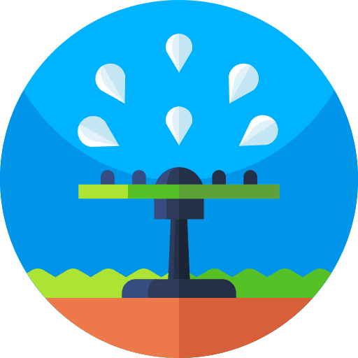Sprinkler system technology plants icon
