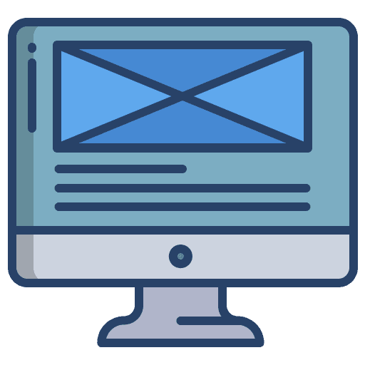 Wireframe website computing usability icon