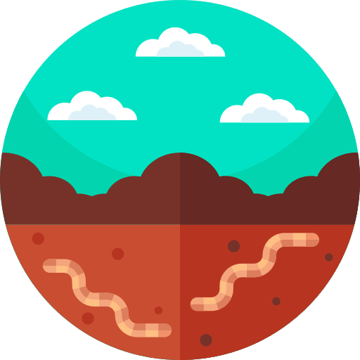 Worm earthworm gardening animal kingdom icon
