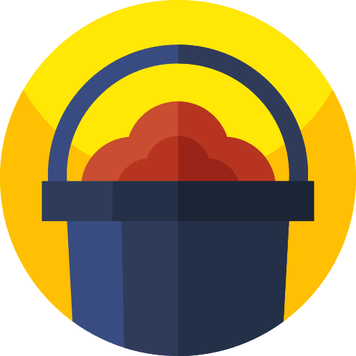 Bucket bucket gardening farming icon