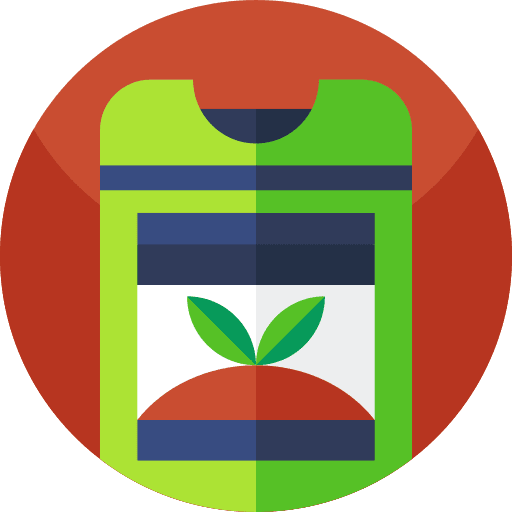 Fertilizer organic plant gardening icon