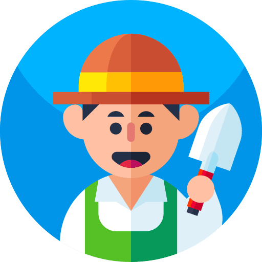 Gardener farmer avatar gardener icon